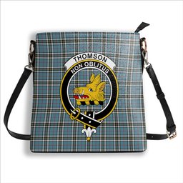 ScotsTee Shop Scottish Thomson Dress TS1383 Crest Tartan Bucket Bag Ladies Shoulder Bag Midi