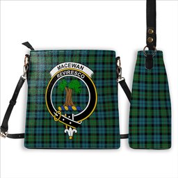 ScotsTee Shop Scottish MacEwan Ancient Crest Tartan Bucket Bag Ladies Shoulder Bag Midi