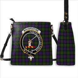 ScotsTee Shop Scottish MacBrayne Crest Tartan Bucket Bag Ladies Shoulder Bag Midi