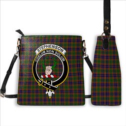 ScotsTee Shop Scottish Stephenson Old Crest Tartan Bucket Bag Ladies Shoulder Bag Midi