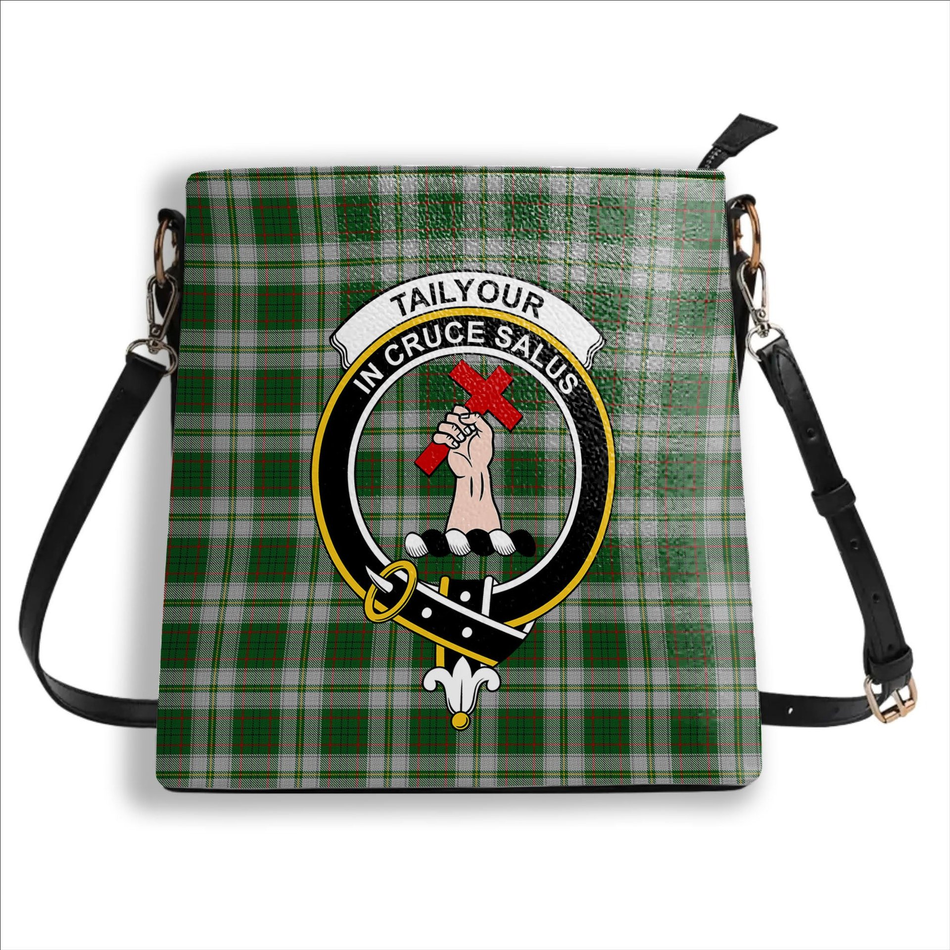 ScotsTee Shop Scottish Tailyour Dress Crest Tartan Bucket Bag Ladies Shoulder Bag Midi