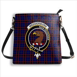 ScotsTee Shop Scottish Wedderburn Crest Tartan Bucket Bag Ladies Shoulder Bag Midi