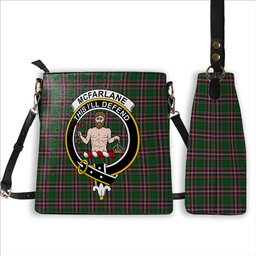 ScotsTee Shop Scottish McFarlane Hunting Crest Tartan Bucket Bag Ladies Shoulder Bag Midi