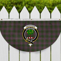 ScotsTee Shop Scottish Anderson of Kinneddar Hunting Crest Tartan Non-Pleated Fan Flag Bunting Banner