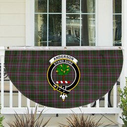 ScotsTee Shop Scottish Anderson of Kinneddar Hunting Crest Tartan Non-Pleated Fan Flag Bunting Banner