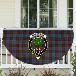 ScotsTee Shop Scottish Anderson MacGregor Hastie 3 Crest Tartan Non-Pleated Fan Flag Bunting Banner