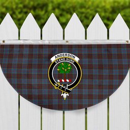 ScotsTee Shop Scottish Anderson Highland Society of London Crest Tartan Non-Pleated Fan Flag Bunting Banner