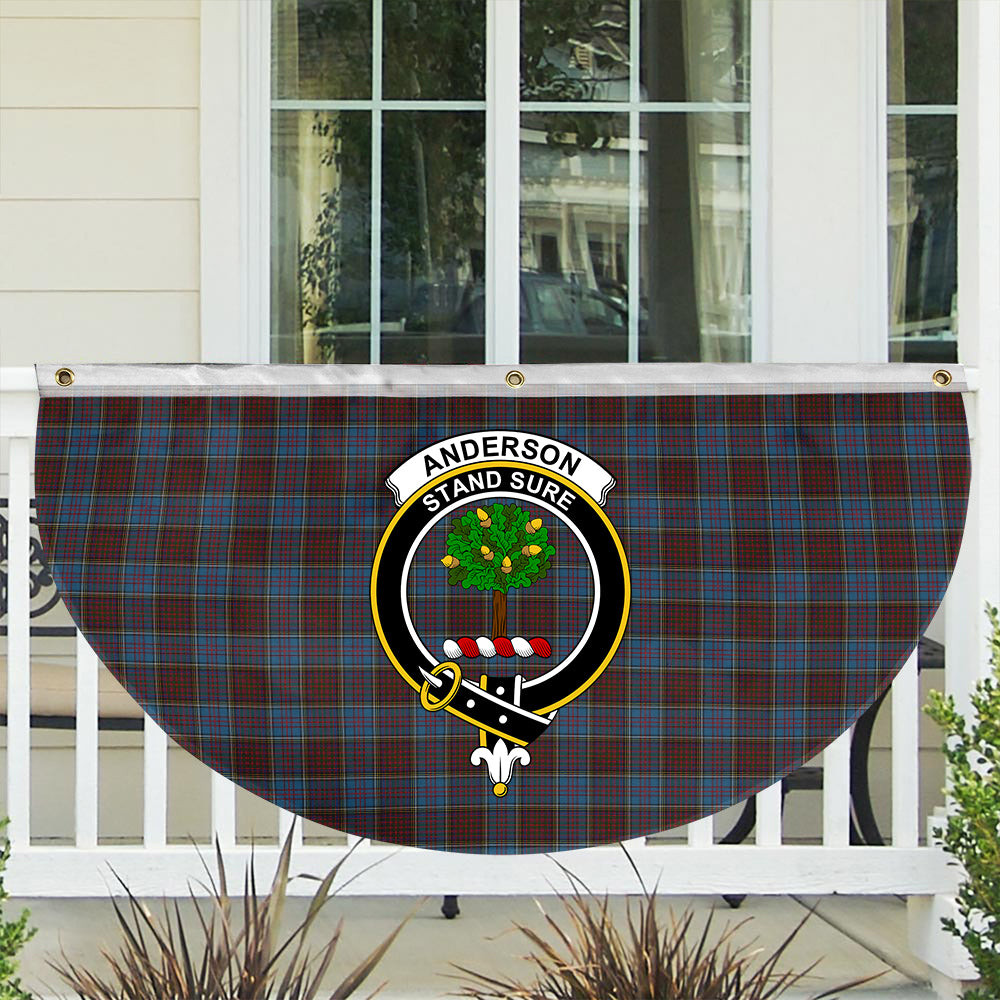 ScotsTee Shop Scottish Anderson Highland Society of London Crest Tartan Non-Pleated Fan Flag Bunting Banner