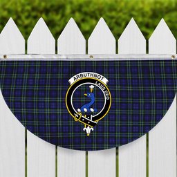 ScotsTee Shop Scottish Arbuthnot Modern Crest Tartan Non-Pleated Fan Flag Bunting Banner