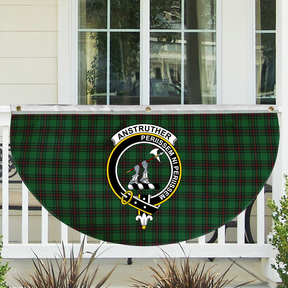 ScotsTee Shop Scottish Anstruther Crest Tartan Non-Pleated Fan Flag Bunting Banner