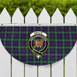 ScotsTee Shop Scottish Baillie Highland Society Ancient Crest Tartan Non-Pleated Fan Flag Bunting Banner