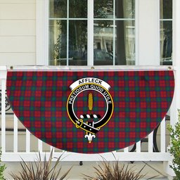 ScotsTee Shop Scottish Affleck Crest Tartan Non-Pleated Fan Flag Bunting Banner