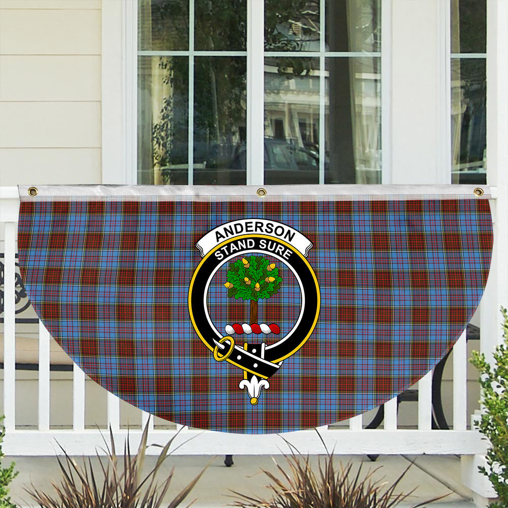 ScotsTee Shop Scottish Anderson Modern Crest Tartan Non-Pleated Fan Flag Bunting Banner