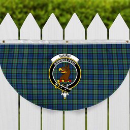ScotsTee Shop Scottish Baird Ancient Crest Tartan Non-Pleated Fan Flag Bunting Banner