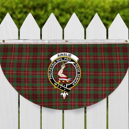 ScotsTee Shop Scottish Ainslie Ancient Crest Tartan Non-Pleated Fan Flag Bunting Banner