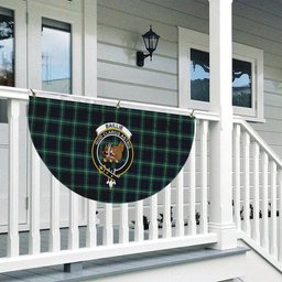 ScotsTee Shop Scottish Baillie of Polkemmet Modern Crest Tartan Non-Pleated Fan Flag Bunting Banner