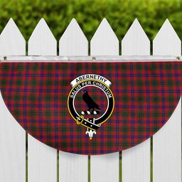 ScotsTee Shop Scottish Abernethy Colerain, USA Crest Tartan Non-Pleated Fan Flag Bunting Banner