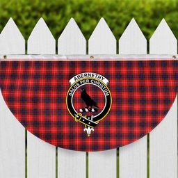 ScotsTee Shop Scottish Abernethy Crest Tartan Non-Pleated Fan Flag Bunting Banner
