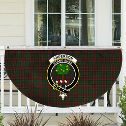 ScotsTee Shop Scottish Anderson Coulson Bonner 1 Crest Tartan Non-Pleated Fan Flag Bunting Banner