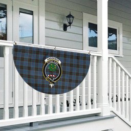 ScotsTee Shop Scottish Anderson MacGregor Hastie 2 Crest Tartan Non-Pleated Fan Flag Bunting Banner