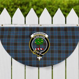 ScotsTee Shop Scottish Anderson MacGregor Hastie 2 Crest Tartan Non-Pleated Fan Flag Bunting Banner
