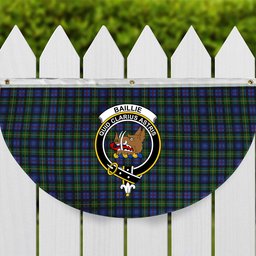 ScotsTee Shop Scottish Baillie Hunting Crest Tartan Non-Pleated Fan Flag Bunting Banner