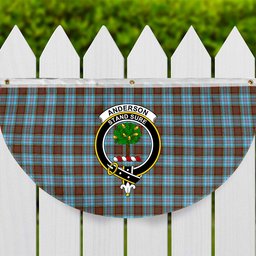 ScotsTee Shop Scottish Anderson Ancient Crest Tartan Non-Pleated Fan Flag Bunting Banner
