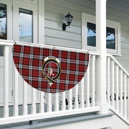 ScotsTee Shop Scottish Brodie Dress Crest Tartan Non-Pleated Fan Flag Bunting Banner