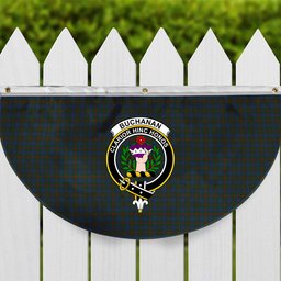 ScotsTee Shop Scottish Buchanan Hunting Crest Tartan Non-Pleated Fan Flag Bunting Banner