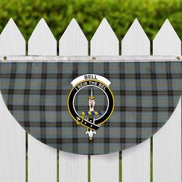 ScotsTee Shop Scottish Bell of the Borders Crest Tartan Non-Pleated Fan Flag Bunting Banner