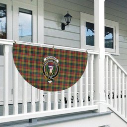 ScotsTee Shop Scottish Buchanan 1850 Crest Tartan Non-Pleated Fan Flag Bunting Banner