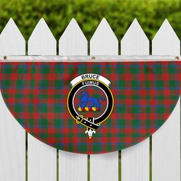ScotsTee Shop Scottish Bruce Old Ancient Crest Tartan Non-Pleated Fan Flag Bunting Banner