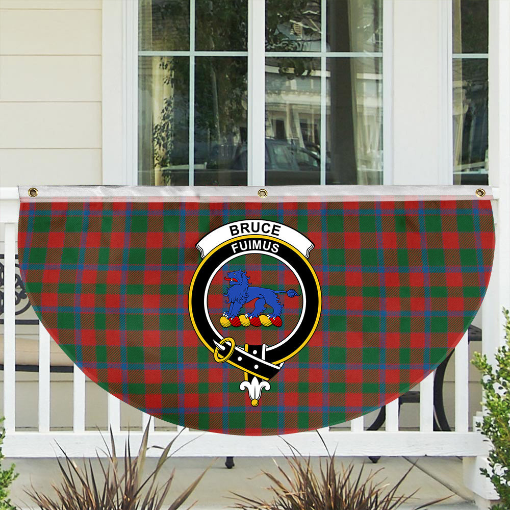 ScotsTee Shop Scottish Bruce Old Ancient Crest Tartan Non-Pleated Fan Flag Bunting Banner