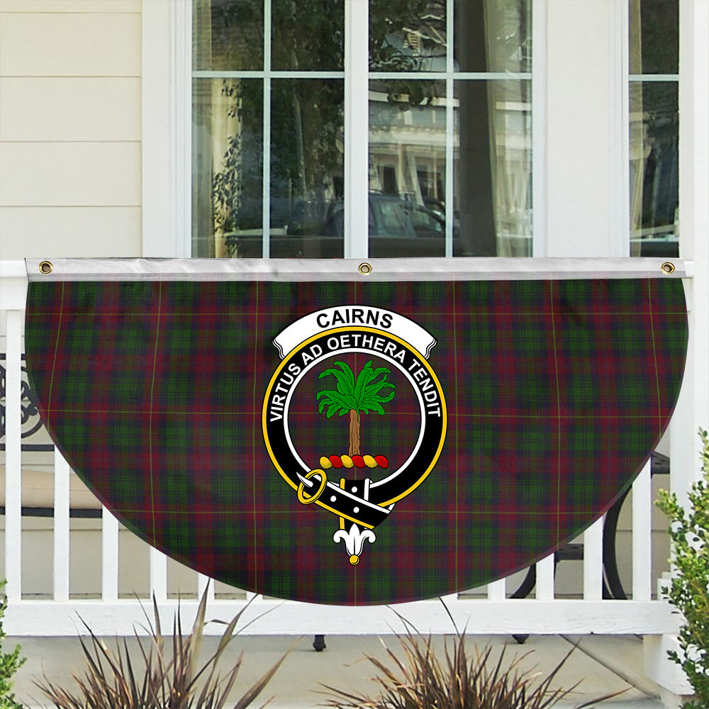 ScotsTee Shop Scottish Cairns Crest Tartan Non-Pleated Fan Flag Bunting Banner