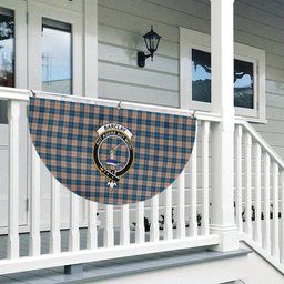 ScotsTee Shop Scottish Barclay Hunting #2 Modern Clan Crest Tartan Non-Pleated Fan Flag Bunting Banner