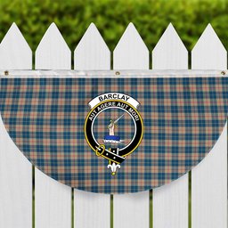 ScotsTee Shop Scottish Barclay Hunting #2 Modern Clan Crest Tartan Non-Pleated Fan Flag Bunting Banner