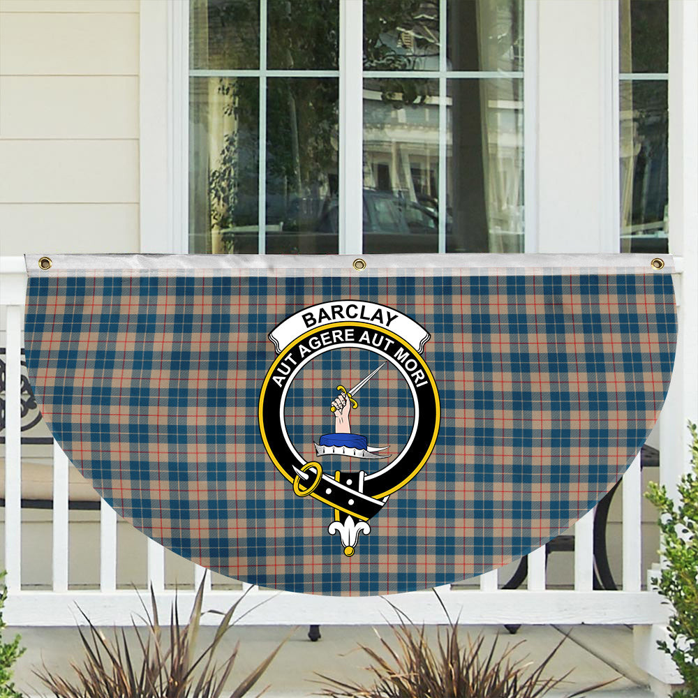 ScotsTee Shop Scottish Barclay Hunting #2 Modern Clan Crest Tartan Non-Pleated Fan Flag Bunting Banner