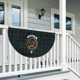 ScotsTee Shop Scottish Bannatyne Crest Tartan Non-Pleated Fan Flag Bunting Banner