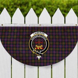 ScotsTee Shop Scottish Cameron of Erracht Modern Crest Tartan Non-Pleated Fan Flag Bunting Banner