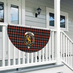 ScotsTee Shop Scottish Broun Ancient Crest Tartan Non-Pleated Fan Flag Bunting Banner