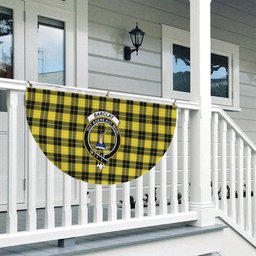 ScotsTee Shop Scottish Barclay Dress Modern Crest Tartan Non-Pleated Fan Flag Bunting Banner