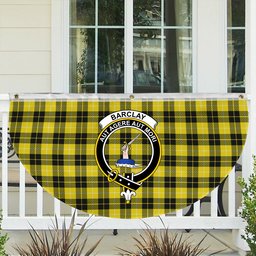 ScotsTee Shop Scottish Barclay Dress Modern Crest Tartan Non-Pleated Fan Flag Bunting Banner