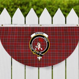 ScotsTee Shop Scottish Brodie W & A Smith Crest Tartan Non-Pleated Fan Flag Bunting Banner