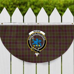 ScotsTee Shop Scottish Bowie Dalgety Crest Tartan Non-Pleated Fan Flag Bunting Banner