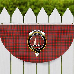 ScotsTee Shop Scottish Butter Crest Tartan Non-Pleated Fan Flag Bunting Banner
