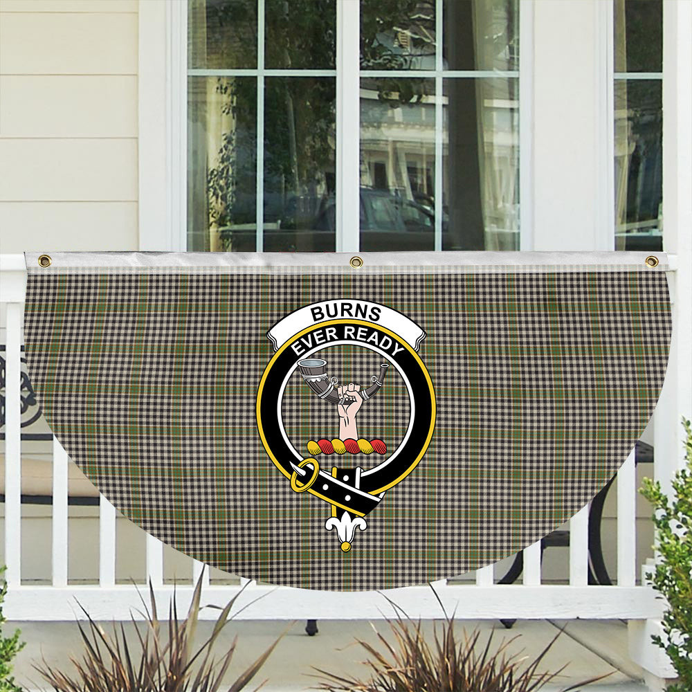 ScotsTee Shop Scottish Burns Check Crest Tartan Non-Pleated Fan Flag Bunting Banner