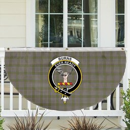 ScotsTee Shop Scottish Burns Check Crest Tartan Non-Pleated Fan Flag Bunting Banner