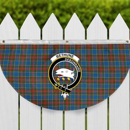 ScotsTee Shop Scottish Bethune Ancient Crest Tartan Non-Pleated Fan Flag Bunting Banner