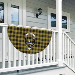 ScotsTee Shop Scottish Barclay Dress Crest Tartan Non-Pleated Fan Flag Bunting Banner
