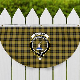 ScotsTee Shop Scottish Barclay Dress Crest Tartan Non-Pleated Fan Flag Bunting Banner